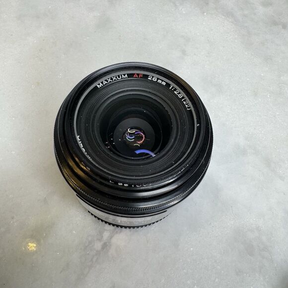 Minolta Maxxum AF 28mm f/2.8 Wide Angle Lens Sony Alpha A Mount w/ Caps Filter - Picture 3 of 10